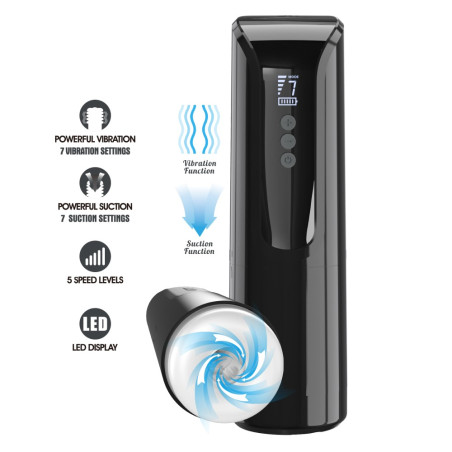 Masturbateur LARISSA 7 modes de Vibrations-Succion