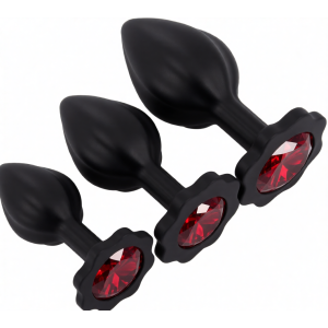 Set de 3 Plugs PEARCROSSED rouge de MyPlayToys