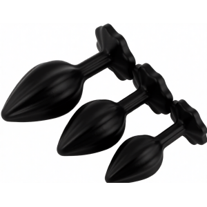 Set de 3 Plugs Noir-transparent de MyPlayToys