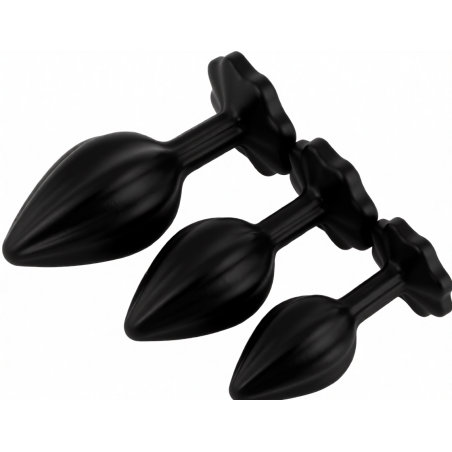 Set de 3 Plugs Noir-transparent de MyPlayToys