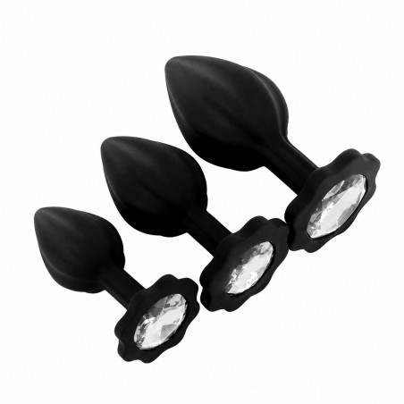 Set de 3 Plugs Noir-transparent de MyPlayToys