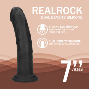 Gode réaliste GREGORYO Noir de Real Rock