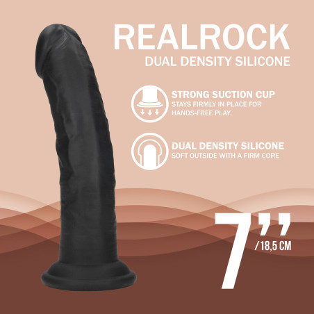Gode réaliste GREGORYO Noir de Real Rock