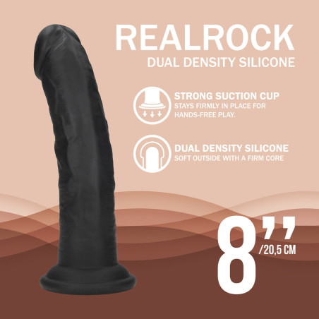 Gode réaliste CESARINO Noir de Real Rock