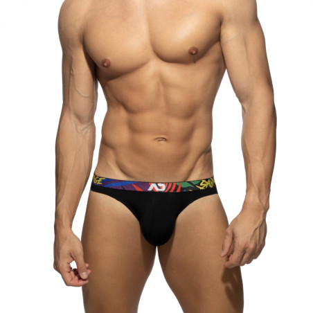 Mini Slip SAVAGE AD Noir de Addicted