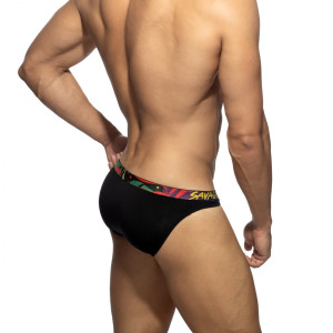 Mini Slip SAVAGE AD Noir de Addicted