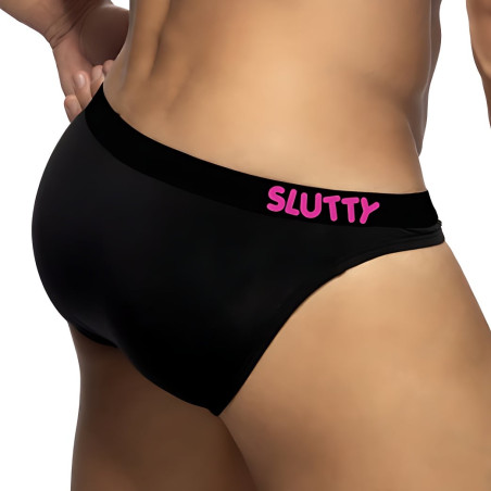 Mini Slip SLUTTY Noir de Addicted
