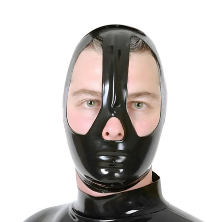 Cagoule en latex MUZELIA Noire de LateXcite