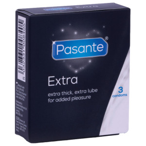 Préservatifs épais EXTRA x3 54mm de Pasante