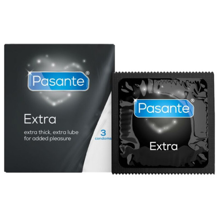 Préservatifs épais EXTRA x3 54mm de Pasante
