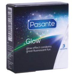 Préservatifs phosphorescents GLOW 53 mm | Boîte de 3