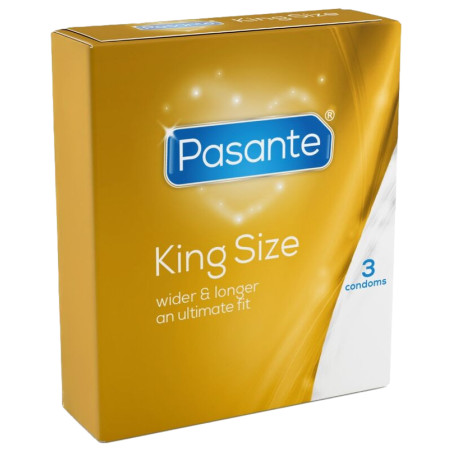 Préservatifs larges KING SIZE x3 Pasante
