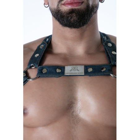Harnais DENIM BRUT Bleu de TOF Paris