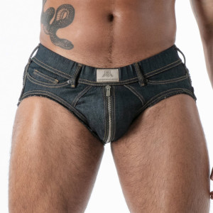 Jockbrief DENIM BRUT Bleu de TOF Paris
