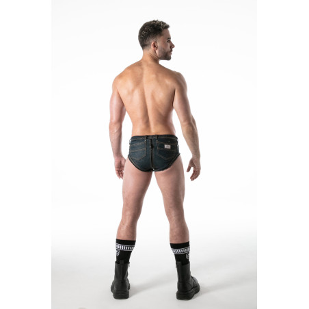 Slip avec Zip intégral DENIM BRUT Bleu de TOF Paris