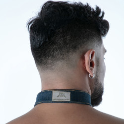 Collier DENIM BRUT Bleu de TOF Paris 2