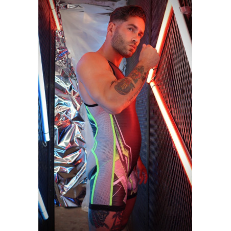 Jock Singlet SWEAT & SIN Vert neon de Breedwell