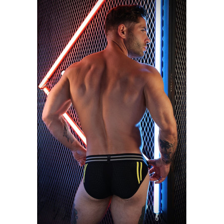 Slip SWEAT & SIN Noir et jaune de Breedwell
