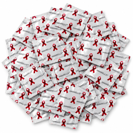 Préservatifs en latex AMARELLE 60 mm - Pack de 100