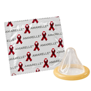 Préservatifs en latex AMARELLE 60 mm - Pack de 100