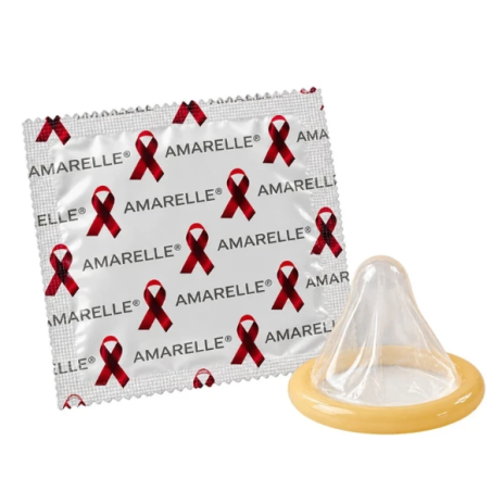 Préservatifs en latex AMARELLE 60 mm - Pack de 100