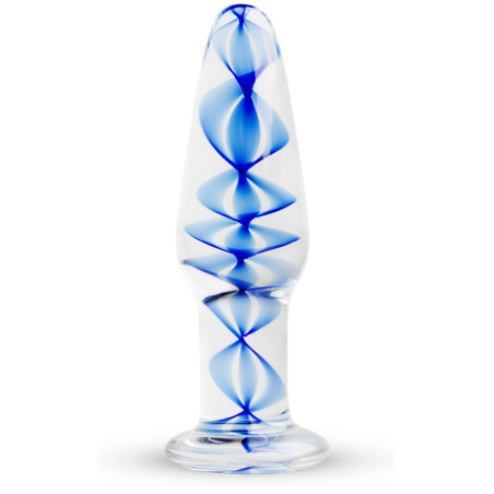 Plug en verre n° 23 - 10.5 x 3.2 cm