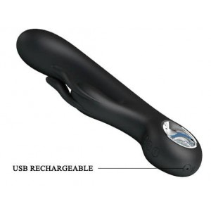 Vibro Rabbit CARINA 19 x 3.4 cm Noir