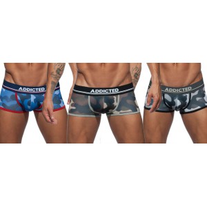 Pack Boxer Camouflage Mesh Push Up