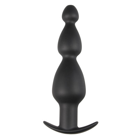 Plug Triple Beads 18 cm Noir