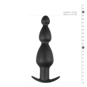 Plug Triple Beads 18 cm Noir