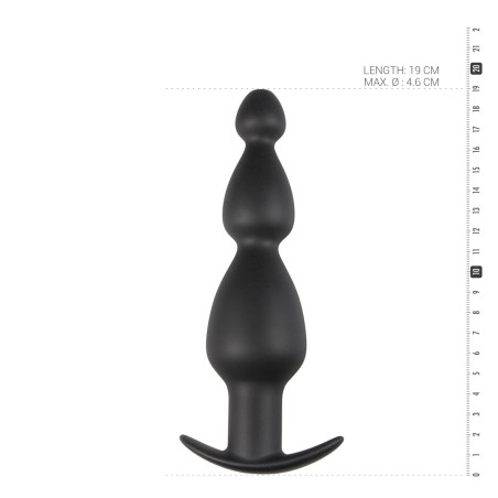 Plug Triple Beads 18 cm Noir