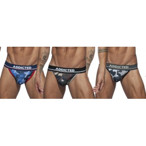 Pack 3 Bikini CAMO MESH Push Up