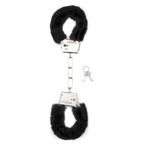 Menottes en fourrure noire - Furry