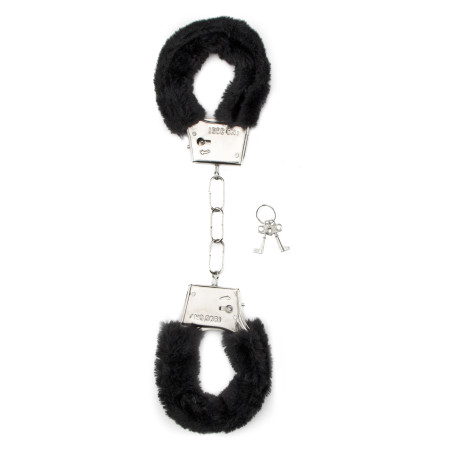 Menottes en fourrure noire - Furry