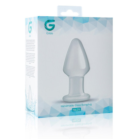 Plug en verre n° 25 - 9.5 x 4.4 cm