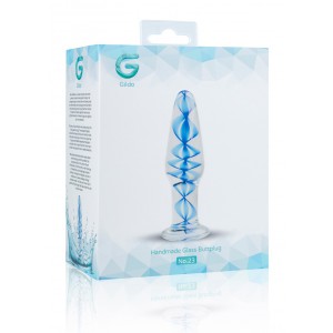 Plug en verre n° 23 - 10.5 x 3.2 cm