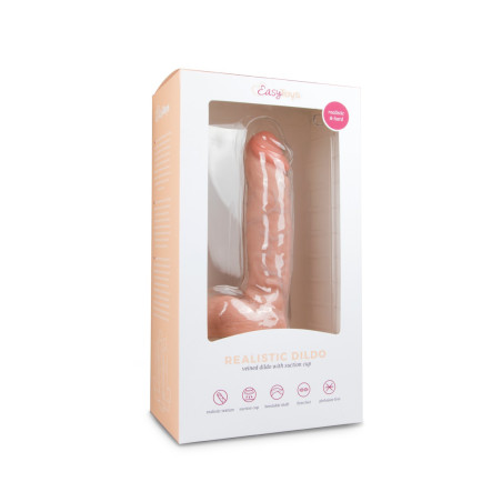 Gode ventouse réaliste avec couleur chair EasyToys 18 x 4.7 cm