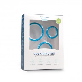 Lot de 3 cockrings Bleus 2