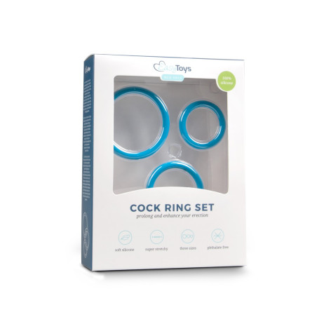 Lot de 3 cockrings Bleus