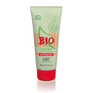 Lubrifiant Vegan Chauffant à base d'eau HOT BIO 100mL