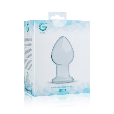 Plug en verre n° 26 - 9 x 4.3 cm