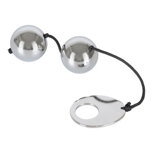 Boules anales en métal HEAVY DUO Diamètre 3 cm