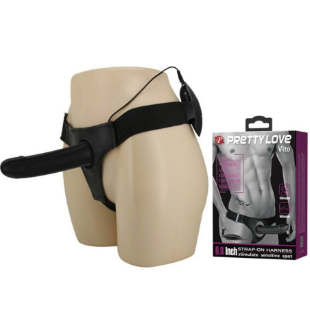 Gode ceinture vibrant VITO Pretty Love de 17 x 4 cm