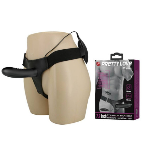 Gode ceinture vibrant MYRON Pretty Love 18.5 x 4.8 cm