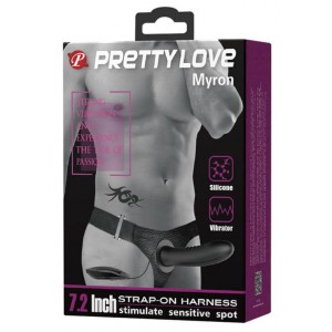 Gode ceinture vibrant MYRON Pretty Love 18.5 x 4.8 cm
