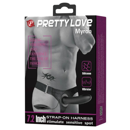 Gode ceinture vibrant MYRON Pretty Love 18.5 x 4.8 cm