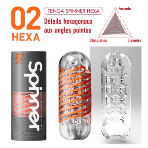 Masturbateur SPINNER 02 HEXA de Tenga