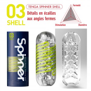 Masturbateur SPINNER 03 SHELL de Tenga