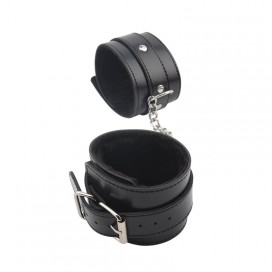 Menottes de chevilles OBEY ME Noir avec rembourrage fourrure