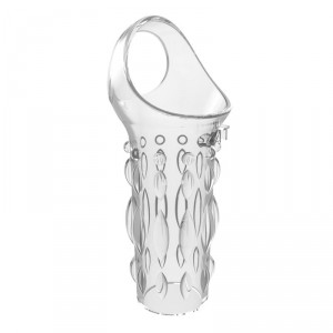 Etui pénien transparent Get Lock avec relief texturé 8 x 3.8 cm